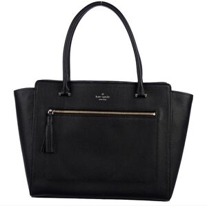 Kate Spade Black Leather Tote Bag